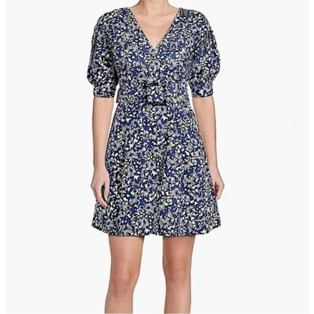 NWT Tanya Taylor Coral fit and flare wrap dress with belt